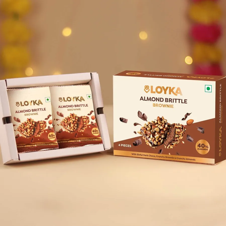 Loyka Almond Brittle Brownie Box (4 pcs) Box