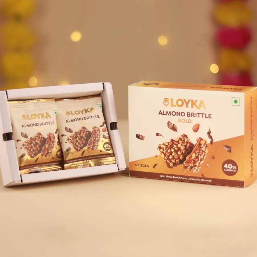 Loyka Almond Brittle Gold Box (4 pcs) Box