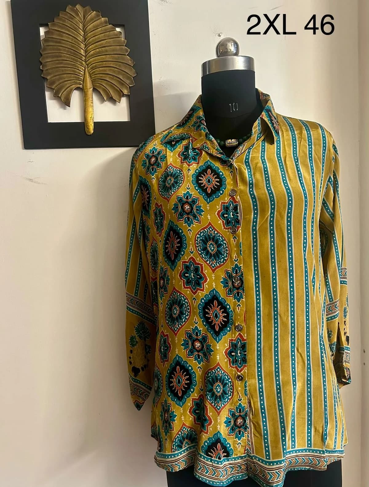 Women's Beautiful Natural Crepe Stitched Tunic Top / Kurti