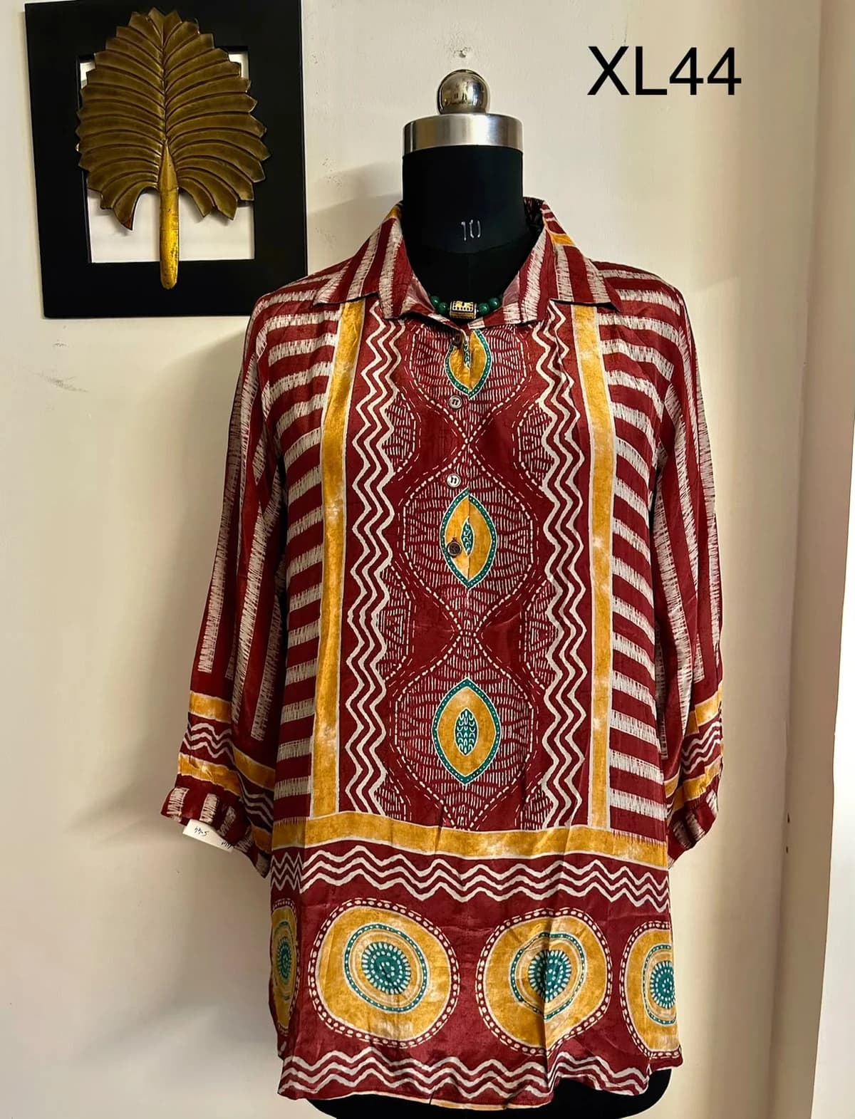 Women's Beautiful Natural Crepe Stitched Tunic Top / Kurti