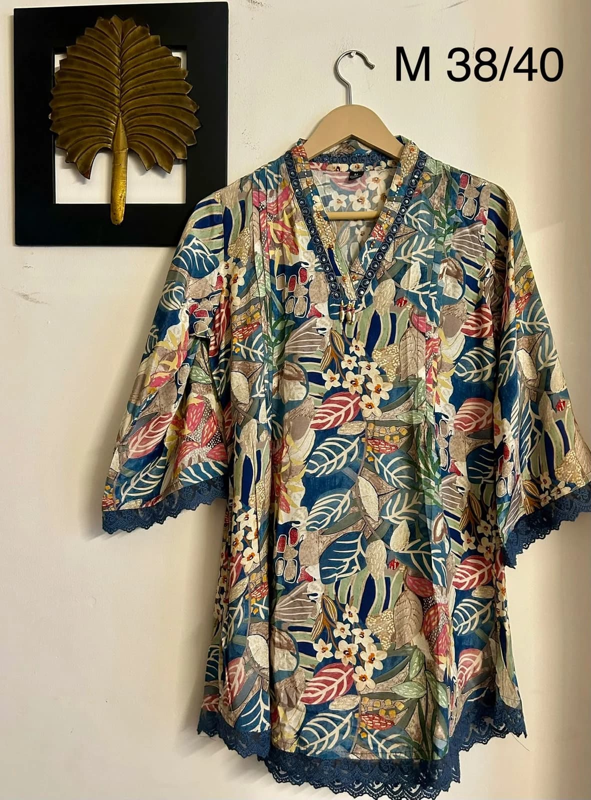 Women's Beautiful Natural Crepe Stitched Tunic Top / Kurti