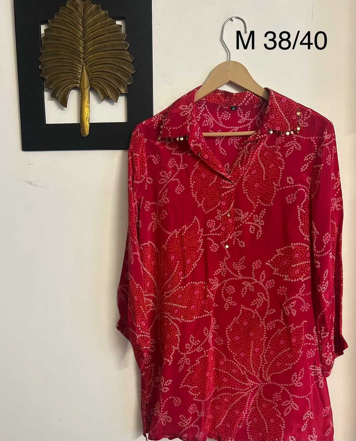Women's Beautiful Natural Crepe Stitched Tunic Top / Kurti