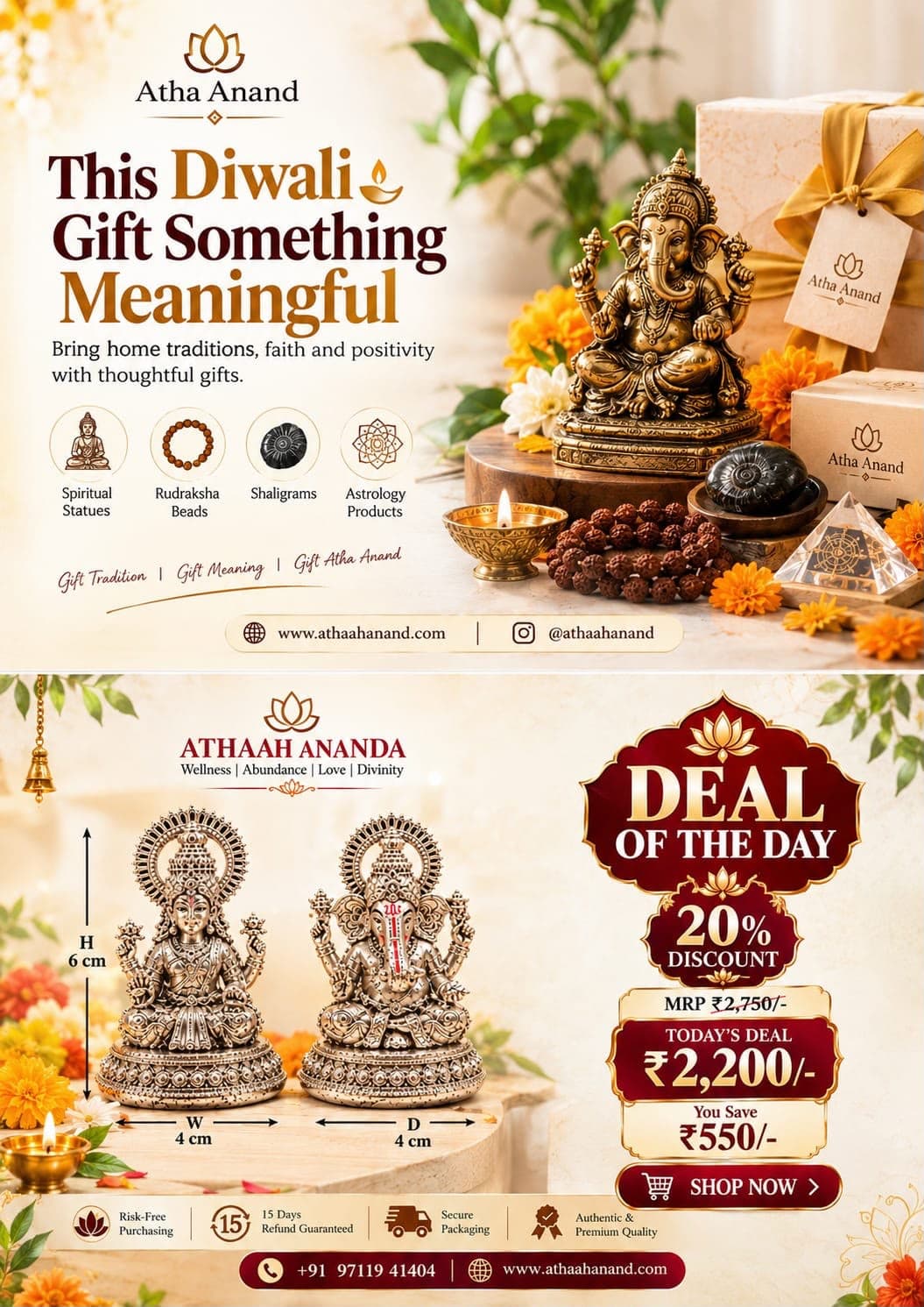 This Diwali Gift Something Meaningful — Sacred Lakshmi Ganesha Deal of the Day