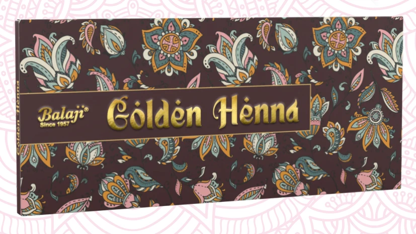 Balaji Golden Henna Premium Incense Sticks — 25 Sticks